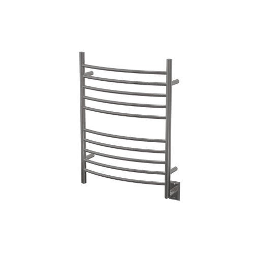 33.5" Stainless Steel Hardwired Curved 10 Polished Bar Towel Warmer - IMAGE 1