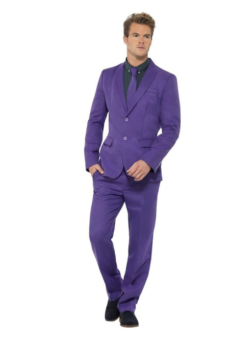 39" Purple Stand Out Suit Men Adult Halloween Costume - Medium - IMAGE 1