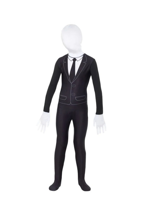 Black and White Supernatural Boy Child Halloween Costume - Large - IMAGE 1