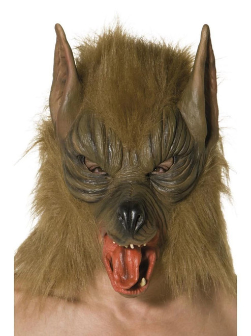 Hairy Wolf Men Adult Halloween Mask Costume Accessory - One Size - IMAGE 1
