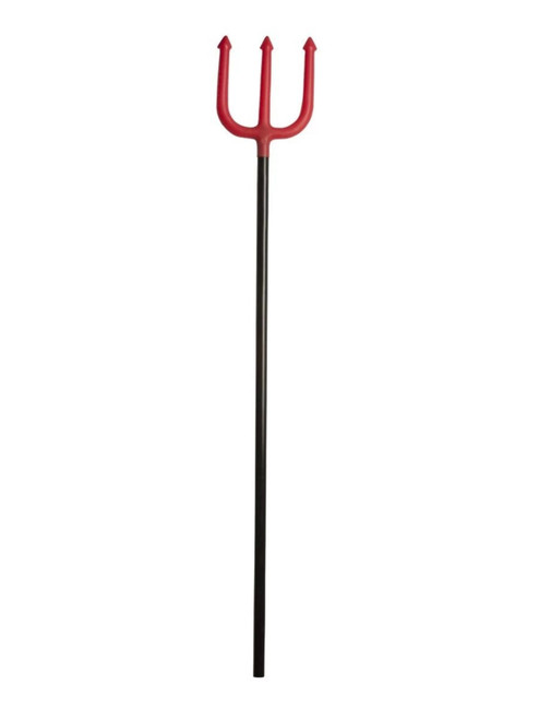 42" Red and Black Devil Unisex Adult Halloween Trident Costume Accessory - IMAGE 1
