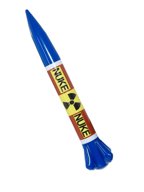 16" Navy Blue Inflatable Unisex Adult Halloween Nuclear Missile Costume Accessory - IMAGE 1