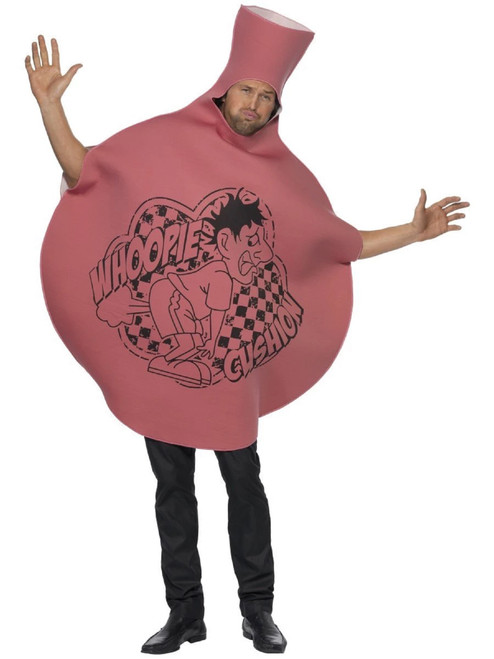 50" Pink and Black Whoopie Cushion Unisex Adult Halloween Costume - One Size - IMAGE 1