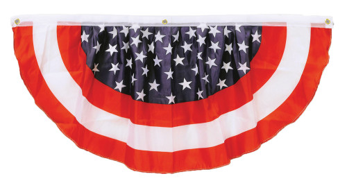 4' Blue and Red Stars Stripes Bunting St. Patrick Day Decor - IMAGE 1