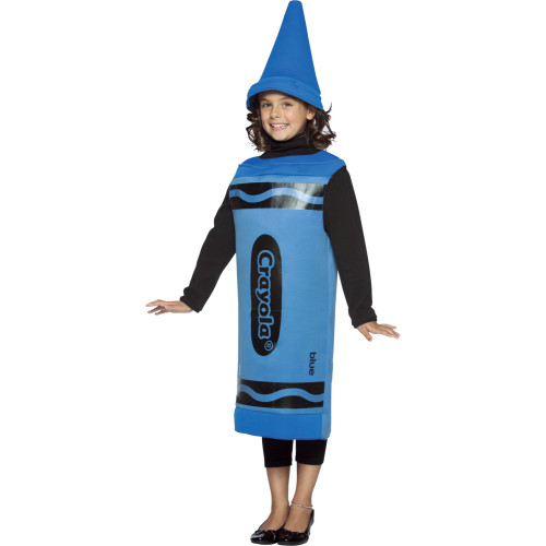 Blue and Black Crayola Unisex Child Halloween Costume - Medium - IMAGE 1