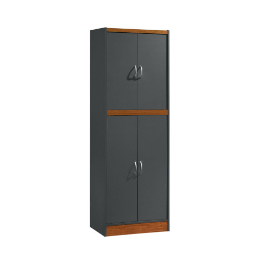 71.5" Gray and Beige Kitchen Pantry with Shelves - IMAGE 1