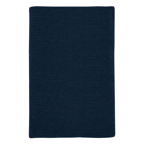 2' x 7' Blue Rectangular Handmade Braided Area Throw Rug Runner - IMAGE 1