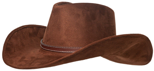 Brown Cowboy Men Adult Halloween Hat Costume Accessory - One Size - IMAGE 1