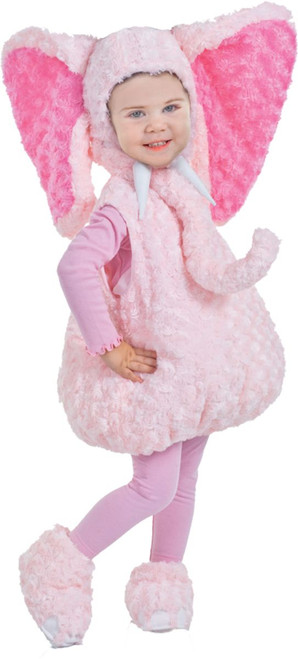 Pink and White Elephant Toddler Halloween Costume - Large - IMAGE 1