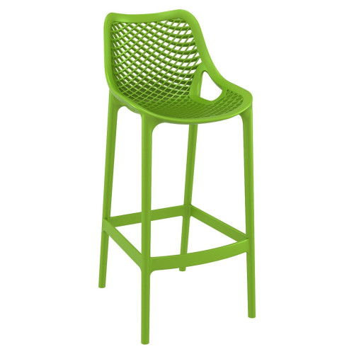 41.25" Green Solid Outdoor Patio Bar Stool - IMAGE 1