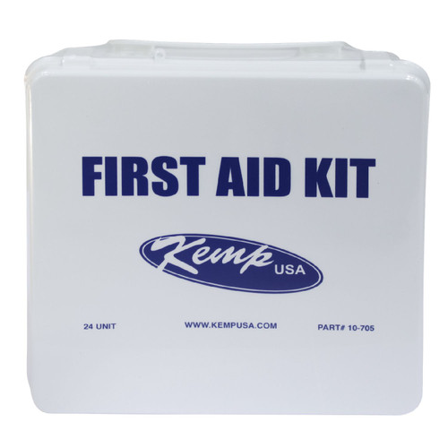 13" Matte White 24 Unit 25-Person First Aid Kit - IMAGE 1