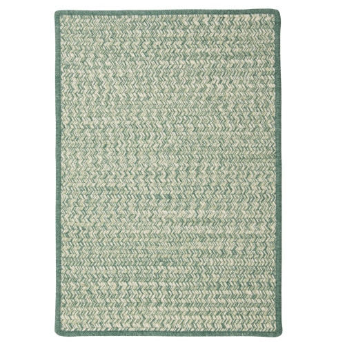 15' x 20' Green All Purpose Handcrafted Reversible Rectangular Area Throw Rug - IMAGE 1