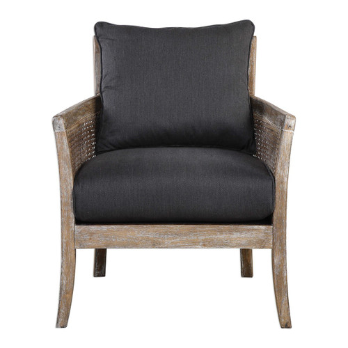 34” Encore Dark Gray Armchair - IMAGE 1