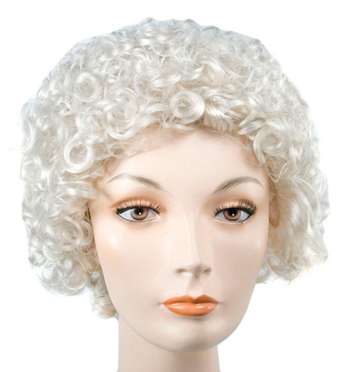 Chestnut Brown Full Curly Unisex Adult Halloween Wig Costume Accessory - IMAGE 1