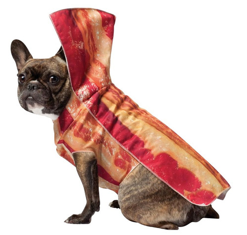 Red and Yellow Bacon Dog Halloween Costume - XS - IMAGE 1