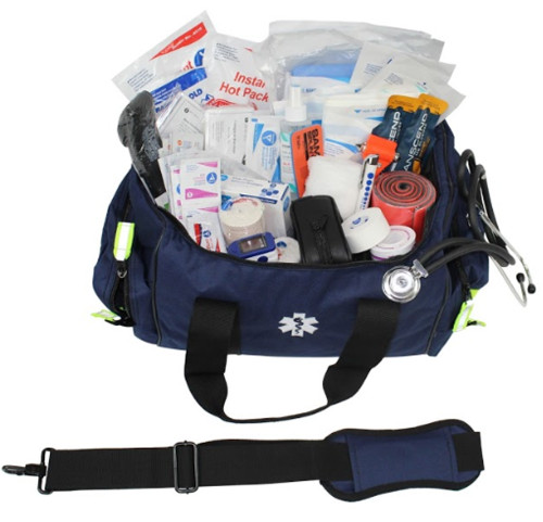 17" Navy Blue and Black Outdoor Emergency Accessories Kemp USA Medical Supply Kit B - IMAGE 1