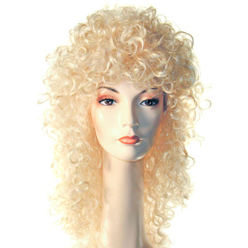 Blonde Yellow Fancy Dolly Women Adult Wig Halloween Costume Accessory - One Size - IMAGE 1