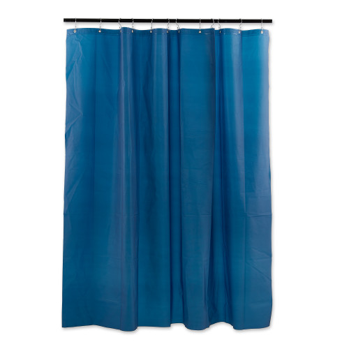 6' Solid Blue Bathroom Collections and Essentials Shower Curtain - IMAGE 1