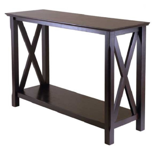 45” Cappuccino Brown Console Table - IMAGE 1