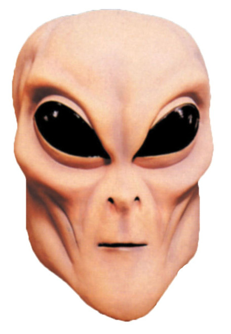 Brown Alien Halloween Unisex Adult Mask Costume Accessory - IMAGE 1