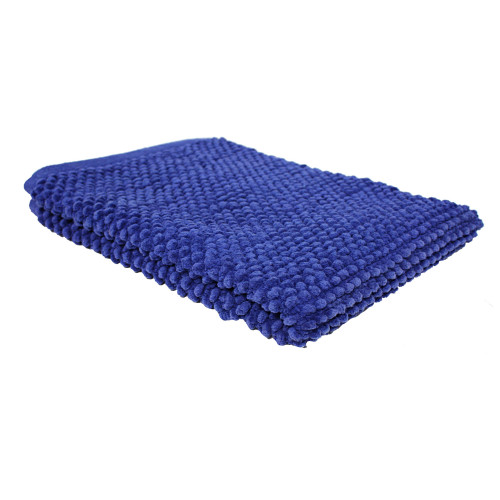 22" x 30" Royal Blue Rectangular Home Essentials Popcorn Bath Rug - IMAGE 1