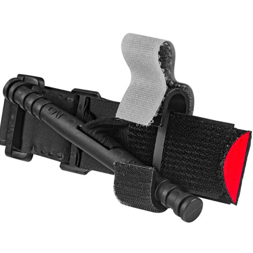 7" Black, Gray, and Red Combat Application Tourniquet - IMAGE 1