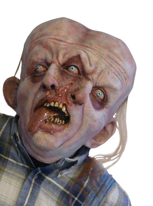 Pale Ivory and Red Gemini Men Halloween Mask Costume Accessory - IMAGE 1