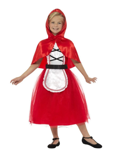 50" Red and White Riding Girl Child Halloween Costume with Hood - Small - IMAGE 1