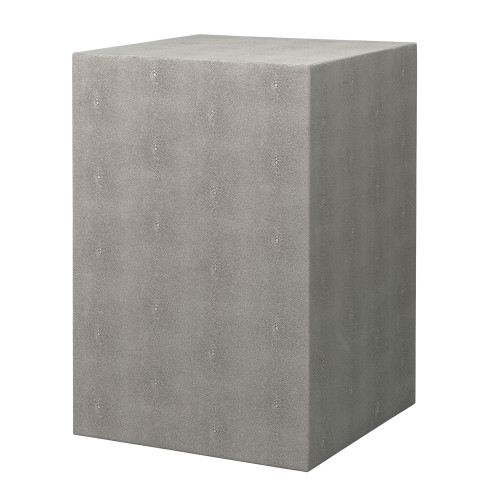 21" Gray Decorative Square Side Table - IMAGE 1