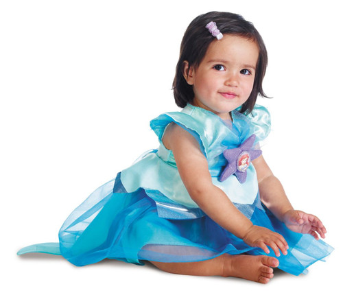 Teal Blue and Purple Little Mermaid Ariel Infant Girls Halloween Costume - IMAGE 1