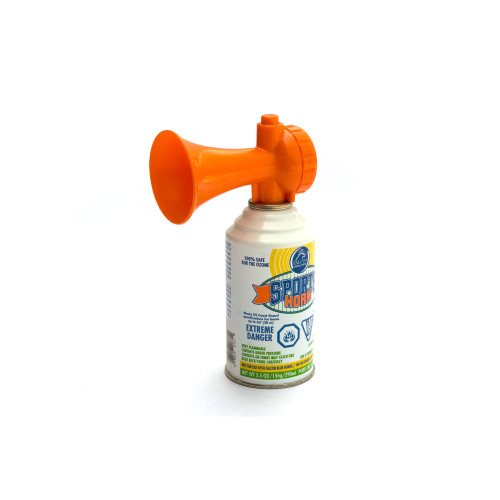 12.25" Orange, White, and Blue Outdoor KEMP USA Sports and Marine Accessories 5.5-Ounce Air Horn - IMAGE 1