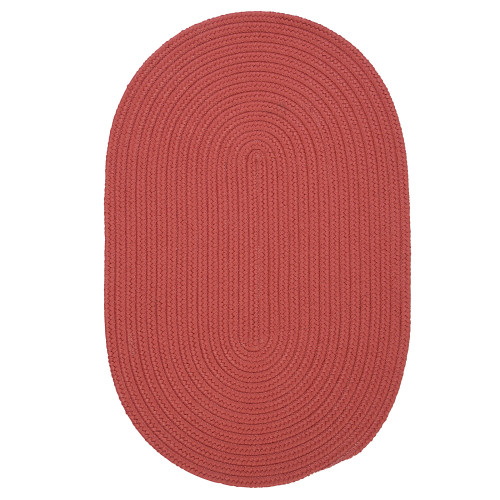 2' x 3' Terracotta All Purpose Handcrafted Reversible Oval Outdoor Area Throw Rug - IMAGE 1