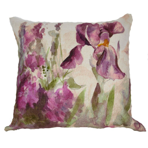 18" Iris Throw Pillow With Insert - IMAGE 1