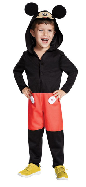 Black and Red Mickey Mouse Unisex Toddler Halloween Costume - IMAGE 1