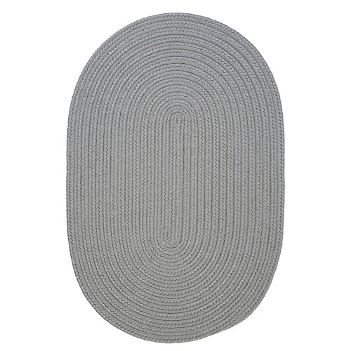 5' x 7' Gray Solid Handcrafted Outdoor Reversible Area Throw Rug - IMAGE 1