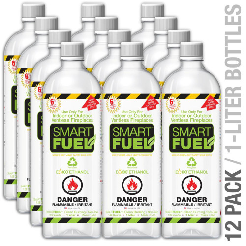 SmartFuel™ Liquid Bio-Ethanol Fuel for Fireplaces 12 pk - IMAGE 1