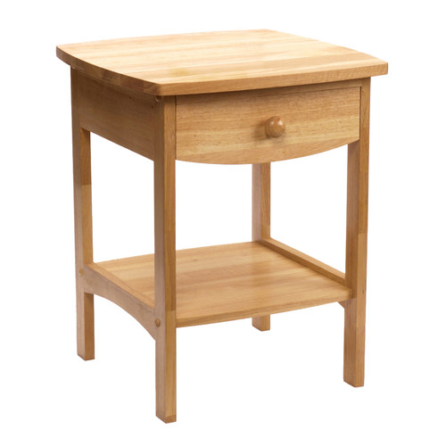 22" Natural Elegant Claire Square Shaped Top Accent Table - IMAGE 1