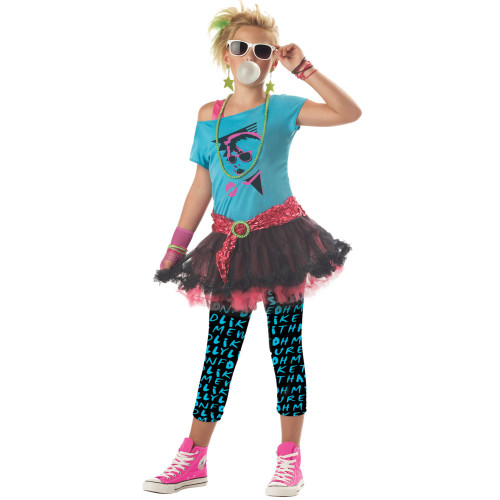 Blue and Black Valley Girl Halloween Costume - Small - IMAGE 1