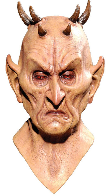 Beige and Red Keeper of the Crypt Mask Adult Unisex Halloween Costume Accessory - IMAGE 1