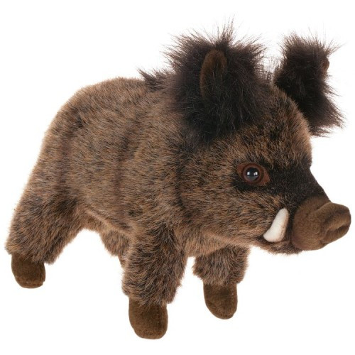 Handcrafted Plush Baby Boar Stuffed Animals - 12.5" - Set of 4 - IMAGE 1