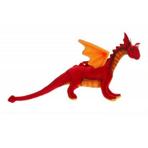 Handcrafted Plush Baby Dragon Stuffed Animals - 11.75" - Red - Set of 6 - IMAGE 1