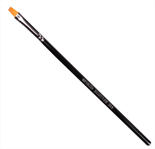 0.25" Orange and Black Stage Line Flat Halloween Brush Costume Accessory - IMAGE 1