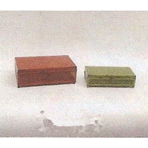 12.5" Orange and Green Rectangular Decorative Box - IMAGE 1