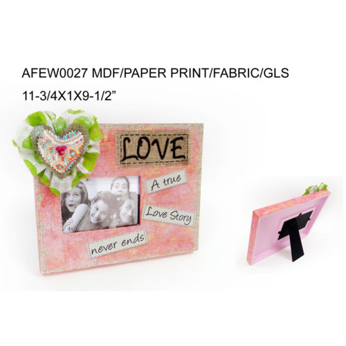 11.75" Pink and Beige Contemporary Love Picture Frame - IMAGE 1