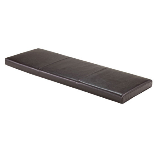 2” Dark Brown Leather Bench Seat - IMAGE 1