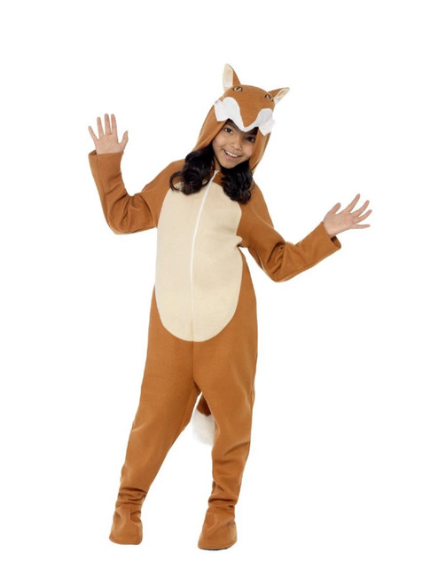 42" Orange and White Fox Unisex Adult Halloween Costume - Medium - IMAGE 1
