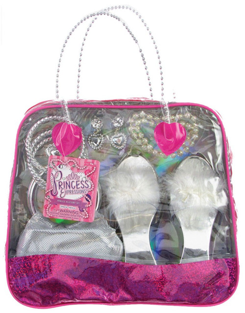 Silver and White Princess Dress Up Set Girl Child Halloween Costume Accessory - One Size - IMAGE 1