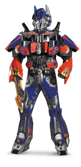 Blue and Red Optimus Prime Theatrical Men Adult Halloween Costume - Extra Large - IMAGE 1