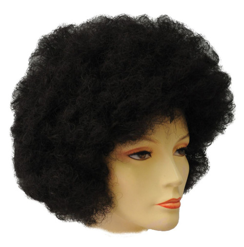 Dark Pink Unisex Adult Afro Clown Halloween Wig Costume Accessory - One Size - IMAGE 1