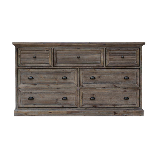 Sunset Trading Solstice Grey 7 Drawer Dresser - IMAGE 1